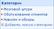 Категории блога