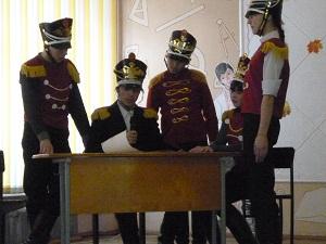 5 декабря 2012 года учащиеся 8 класса показали литературно-музыкальную композицию "Отечественная война 1812 года".
