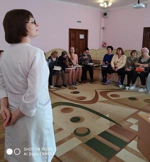 Выступление медсестры Николоаевой ЕЛ  о противоэпидемических мероприятиях